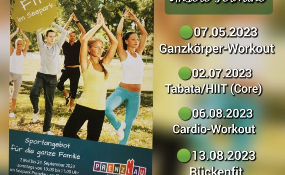 Fit im Seepark: Unsere Termine