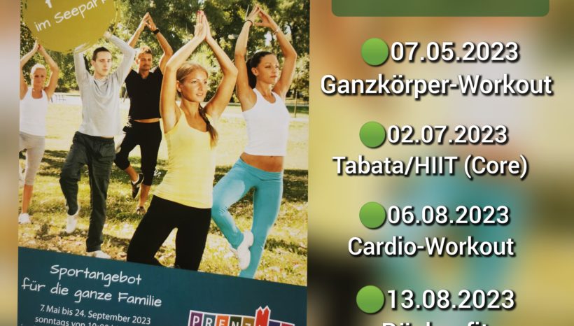 Fit im Seepark: Unsere Termine