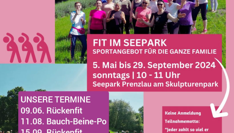Fit im Seepark – Sportangebot für die ganze Familie